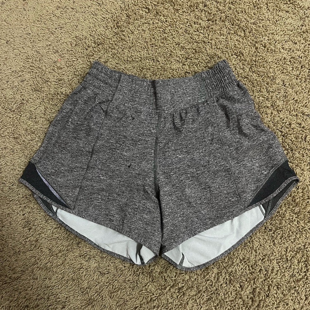 Lululemon grey hotty hot shorts